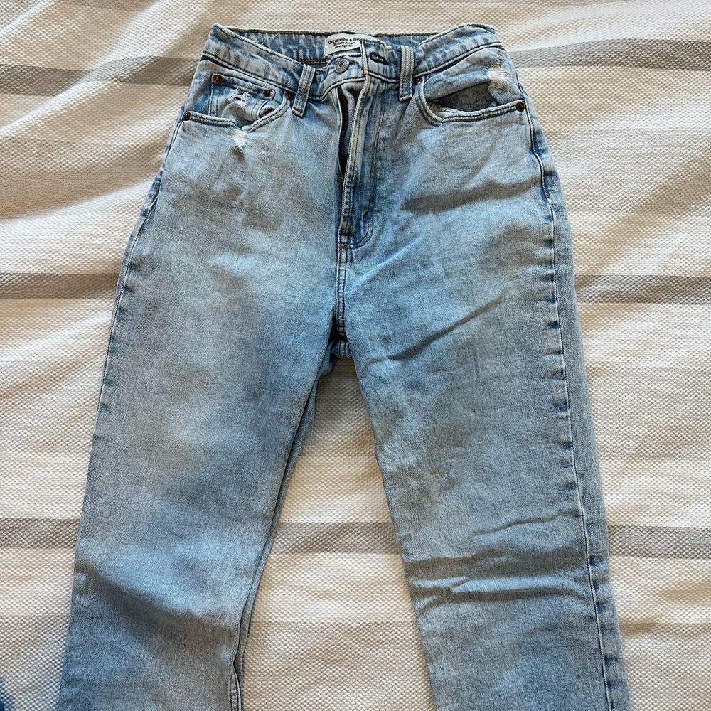 Abercrombie Jeans Ankle Striaght curve love